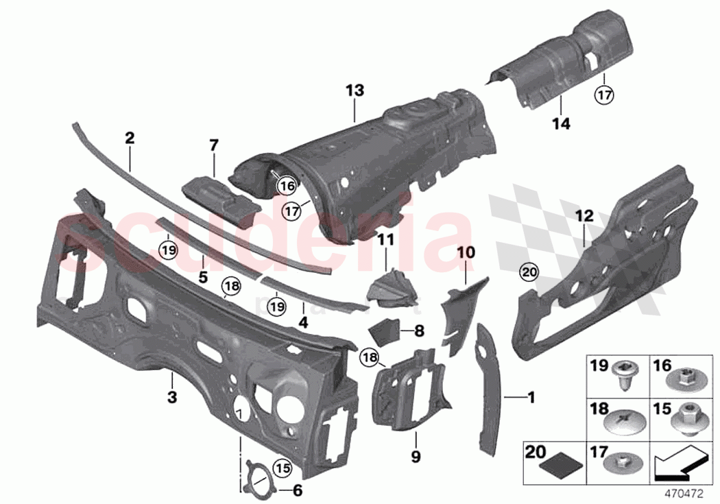 Sound insulation front II of Rolls Royce Rolls Royce Dawn RR6(2017-2023)