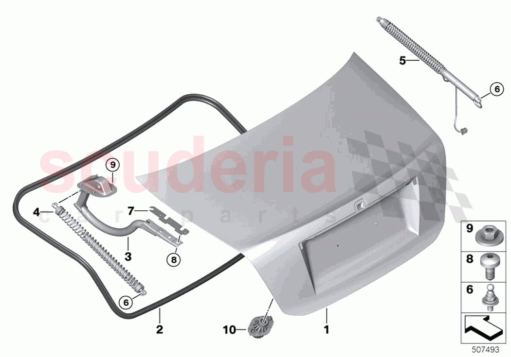 Trunk lid of Rolls Royce Rolls Royce Ghost Extended RR22(2019-2023)