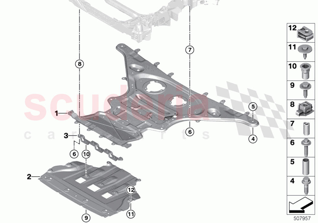 Front axle support AWD underride prot of Rolls Royce Rolls Royce Ghost Extended RR22(2019-2023)