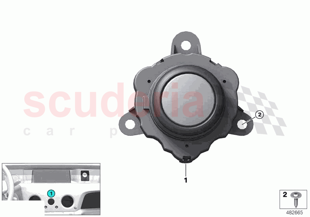 Audio turn knob of Rolls Royce Rolls Royce Ghost Extended RR22(2019-2023)