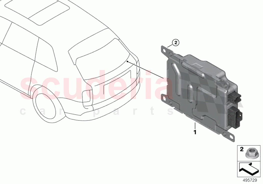 Battery charging module BCU150 of Rolls Royce Rolls Royce Ghost Extended RR22(2019-2023)