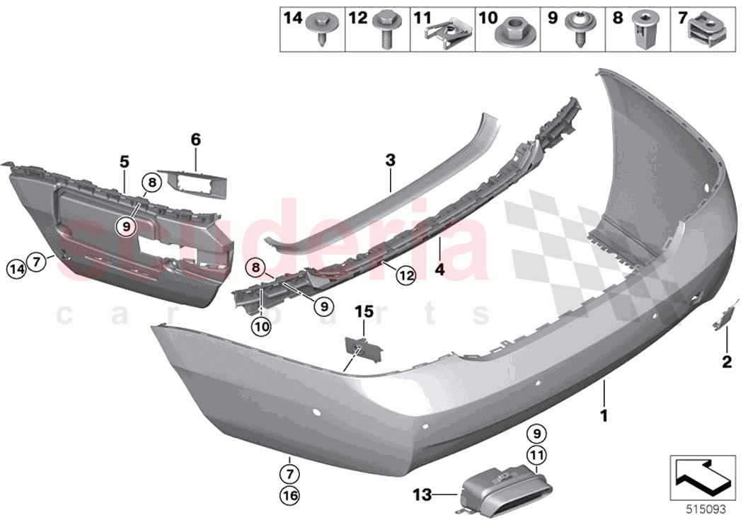 Trim panel rear of Rolls Royce Rolls Royce Ghost Extended RR22(2019-2023)