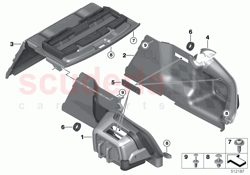 Trunk trim panel of Rolls Royce Rolls Royce Ghost Extended RR22(2019-2023)