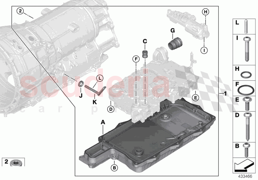 GA8HP95Z selector shaft of Rolls Royce Rolls Royce Ghost RR21(2019-2023)