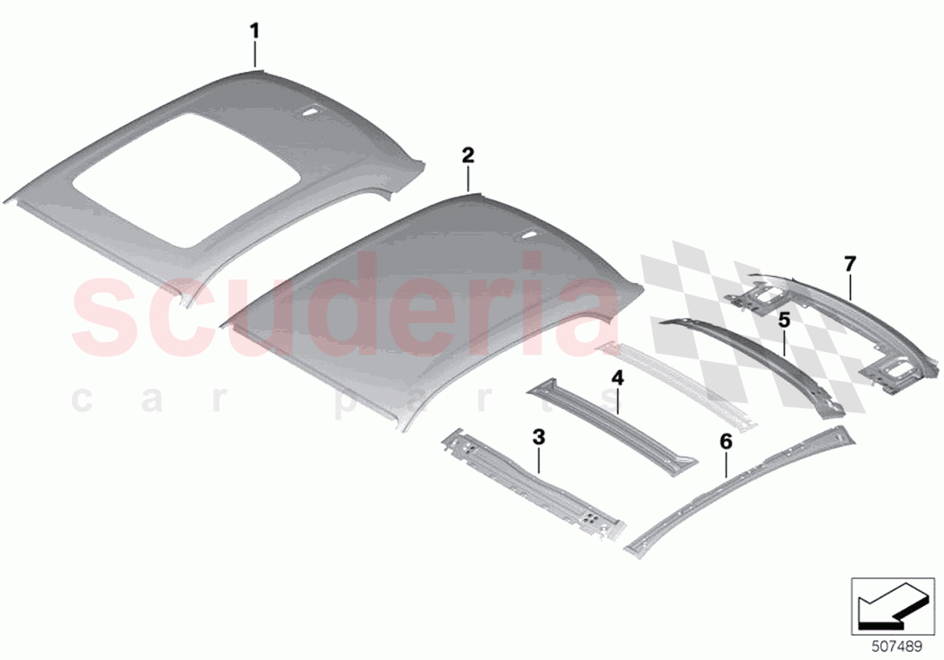 Roof of Rolls Royce Rolls Royce Ghost RR21(2019-2023)