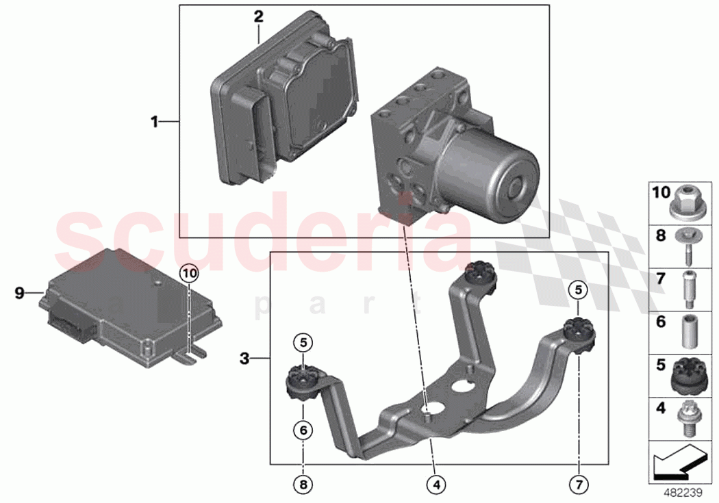 Hydro unit DSC fastening of Rolls Royce Rolls Royce Ghost RR21(2019-2023)