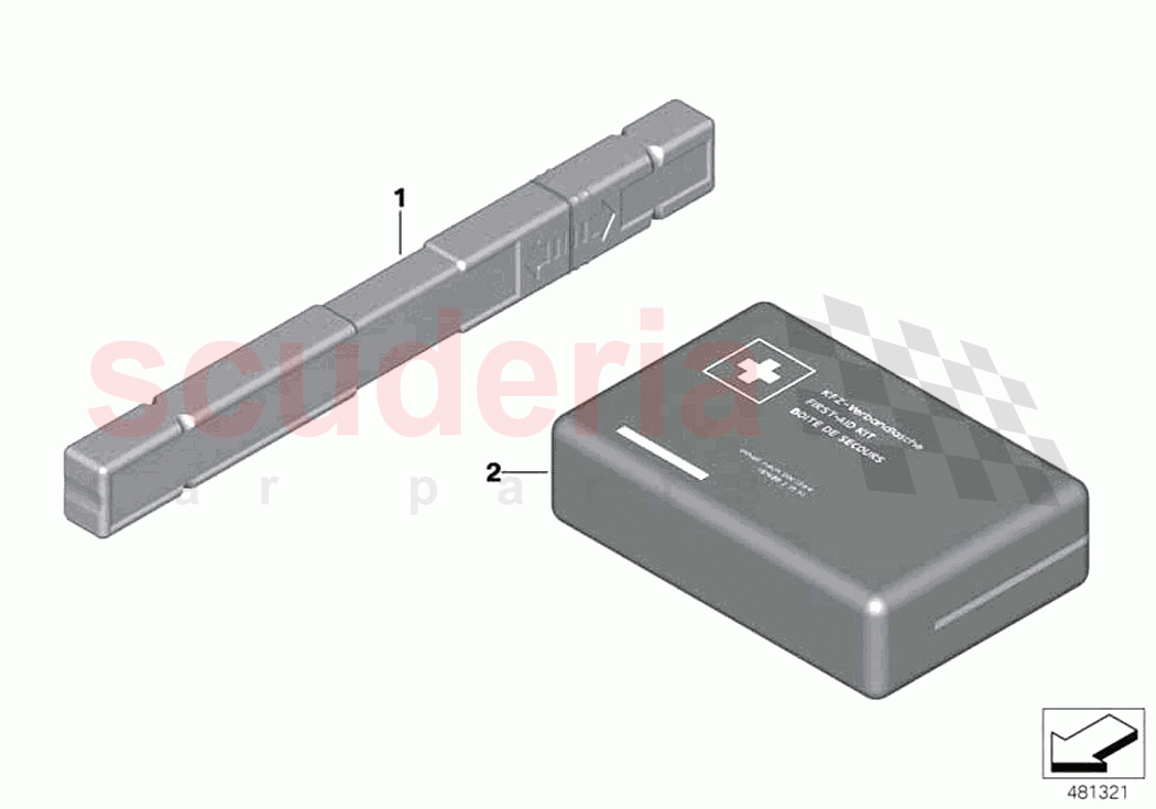 Warning triangle First aid kit cushion of Rolls Royce Rolls Royce Ghost RR21(2019-2023)