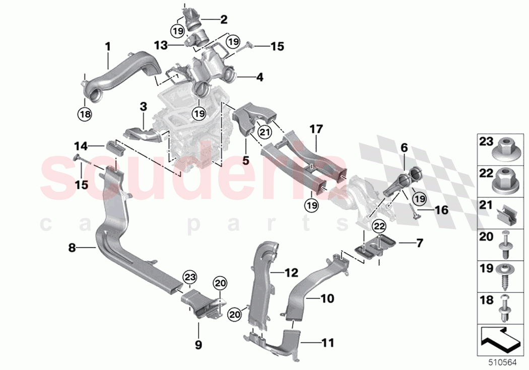 Air duct of Rolls Royce Rolls Royce Ghost RR21(2019-2023)