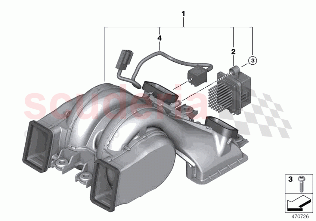 Blower rear of Rolls Royce Rolls Royce Ghost RR21(2019-2023)