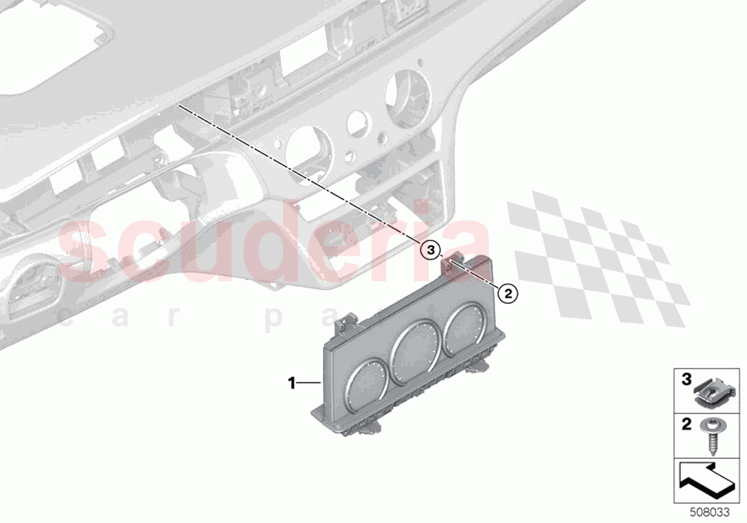 Instrument cluster of Rolls Royce Rolls Royce Ghost RR21(2019-2023)