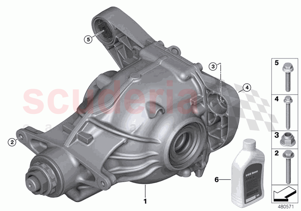 Rear axle drive of Rolls Royce Rolls Royce Ghost RR21(2019-2023)