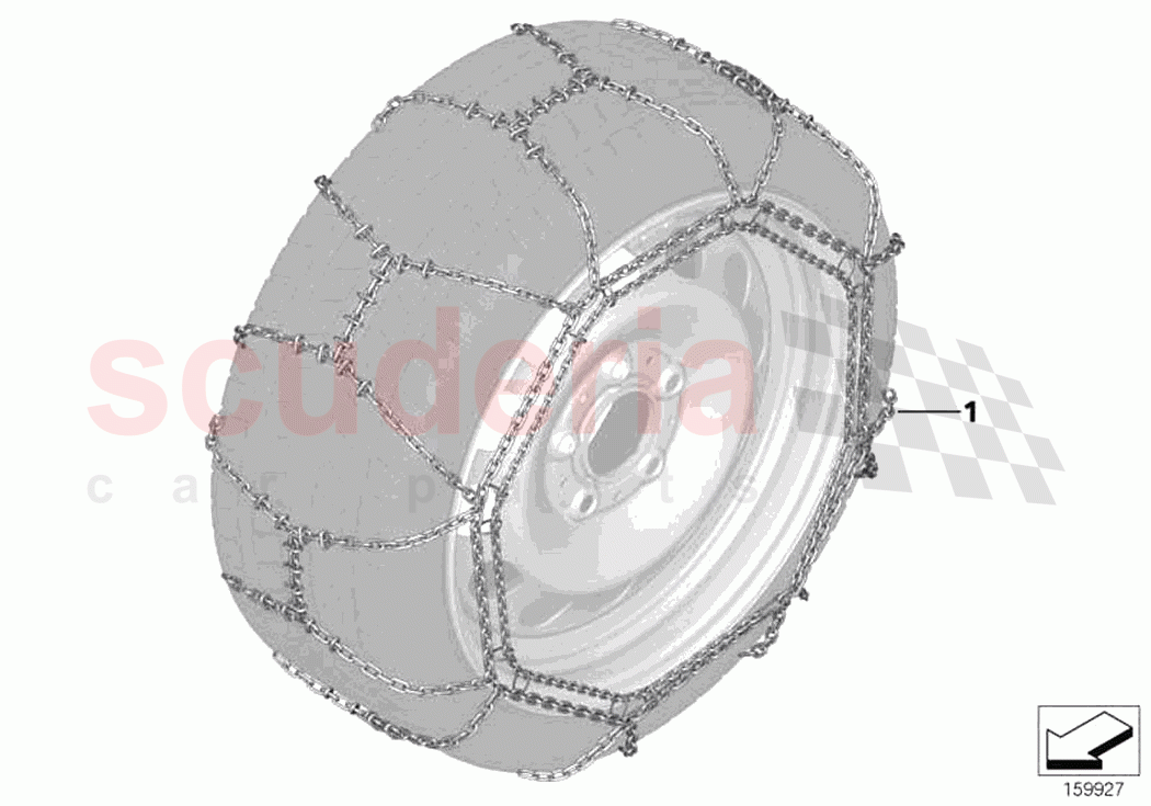 Snow chain of Rolls Royce Rolls Royce Ghost RR21(2019-2023)
