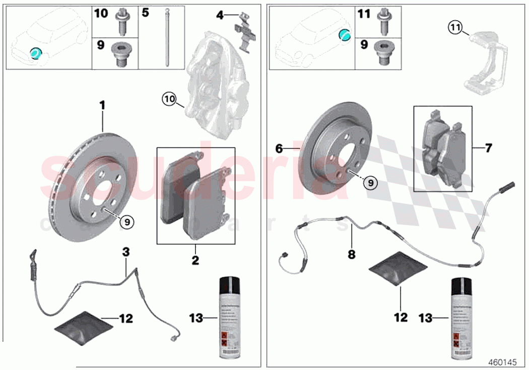 Service brakes of Rolls Royce Rolls Royce Ghost RR21(2019-2023)
