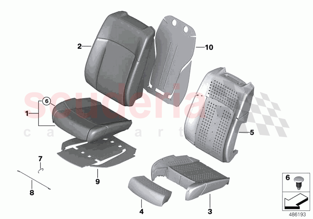 Seat front cushion cover A C seat of Rolls Royce Rolls Royce Ghost RR21(2019-2023)