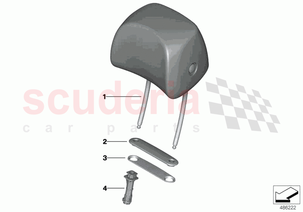Seat front head restraint of Rolls Royce Rolls Royce Ghost RR21(2019-2023)