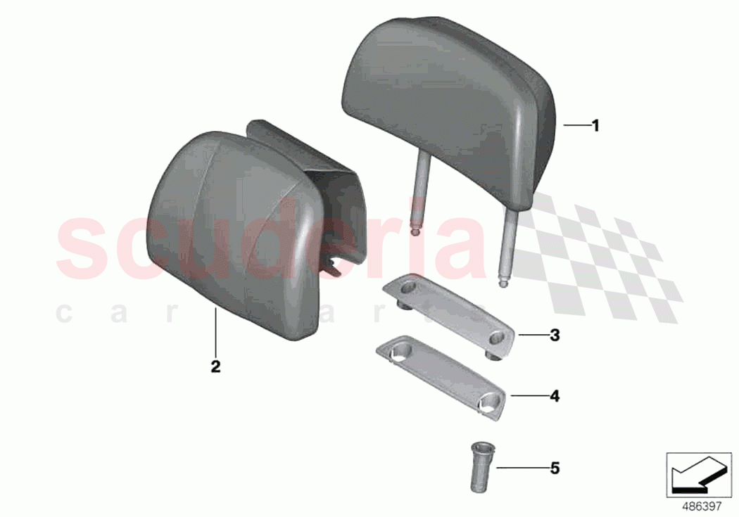 Seat rear head restraint comfort seat of Rolls Royce Rolls Royce Ghost RR21(2019-2023)