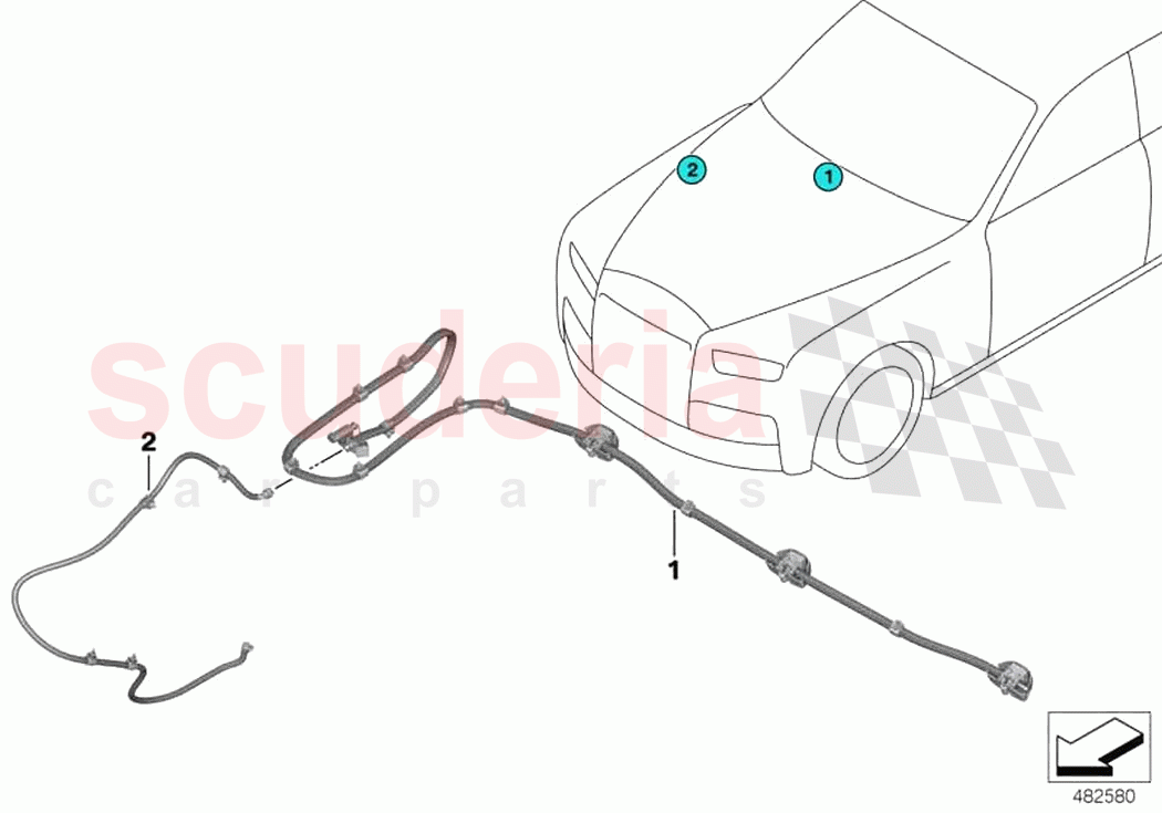 Windshield cleaning system of Rolls Royce Rolls Royce Ghost RR21(2019-2023)