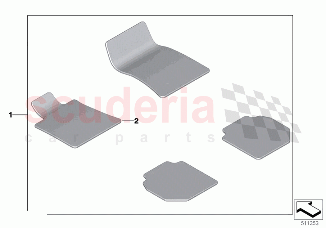 Lambskin floor mats of Rolls Royce Rolls Royce Ghost RR21(2019-2023)