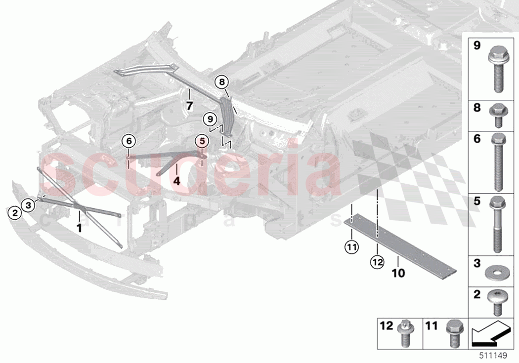 Reinforcement body of Rolls Royce Rolls Royce Ghost RR21(2019-2023)