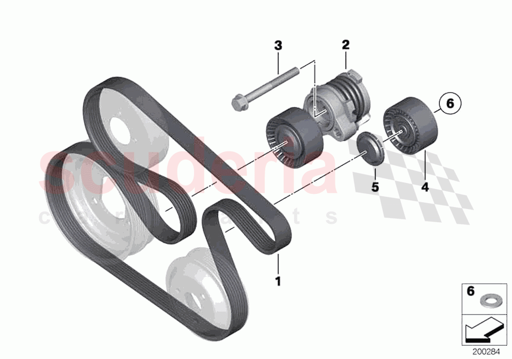 Belt Drive Water Pump Alternator of Rolls Royce Rolls Royce Ghost RR4(2017-2019)