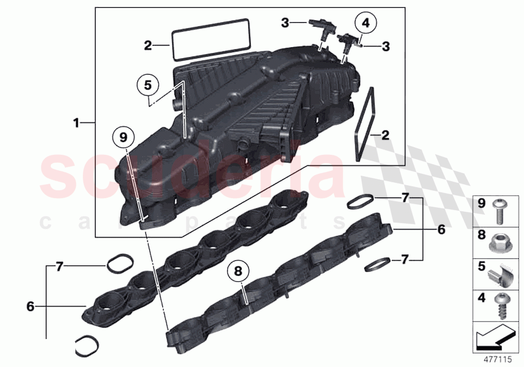 Intake manifold system of Rolls Royce Rolls Royce Ghost RR4(2017-2019)