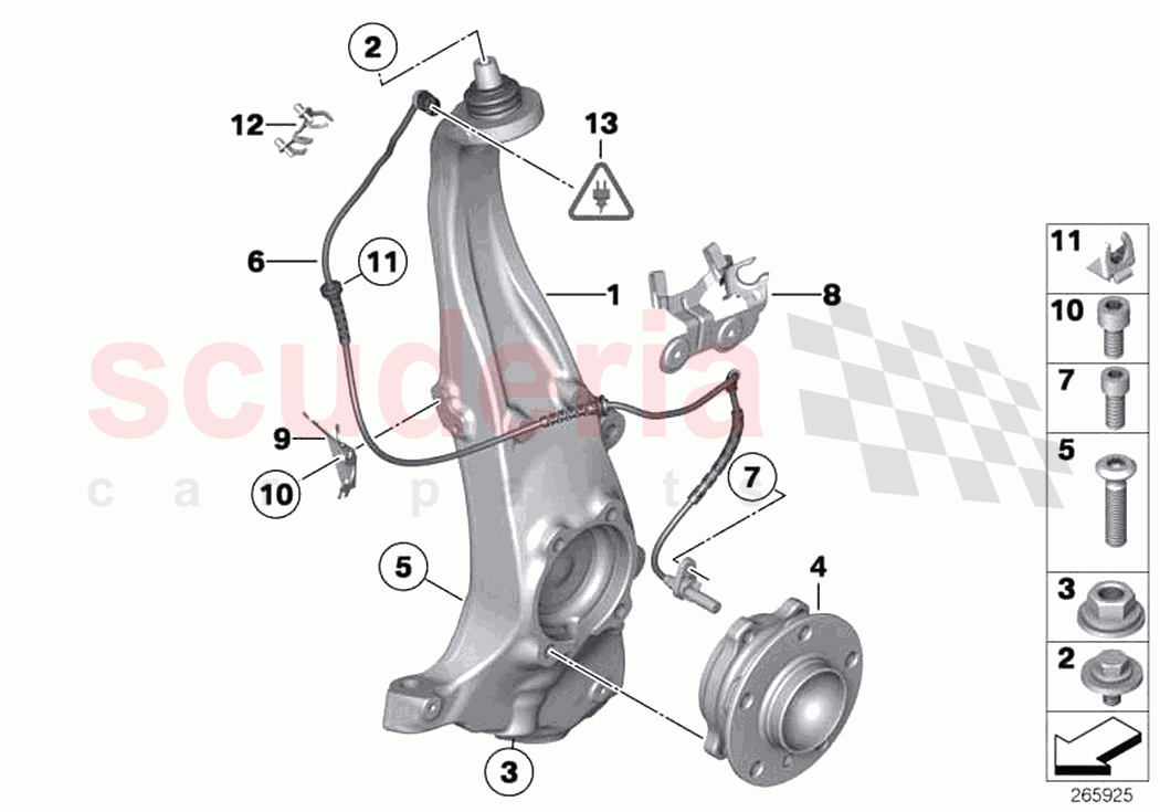 Carrier wheel bearing front of Rolls Royce Rolls Royce Ghost RR4(2017-2019)