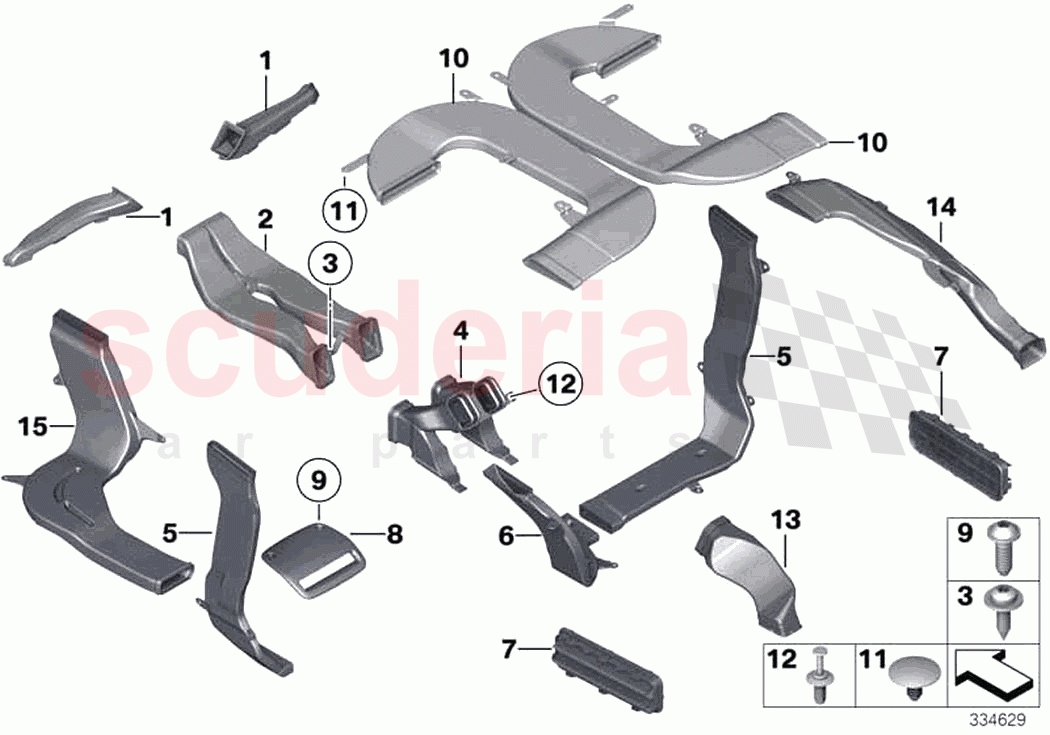 Air channel of Rolls Royce Rolls Royce Ghost RR4(2017-2019)
