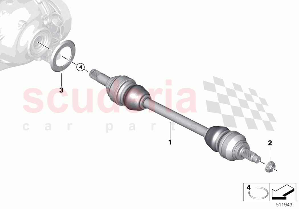 Output shaft of Rolls Royce Rolls Royce Ghost RR4(2017-2019)