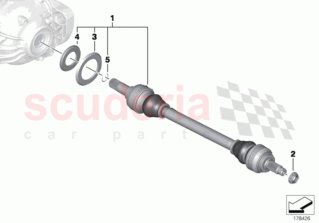 Output shaft of Rolls Royce Rolls Royce Ghost RR4(2017-2019)