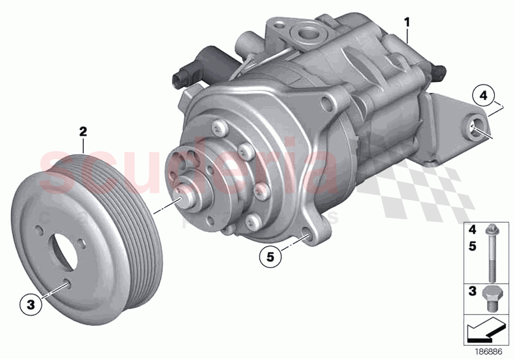 Power steering pump of Rolls Royce Rolls Royce Ghost RR4(2017-2019)