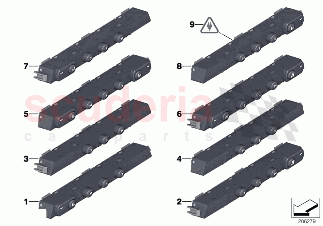 Op unit suppl seat functions front of Rolls Royce Rolls Royce Ghost RR4(2017-2019)