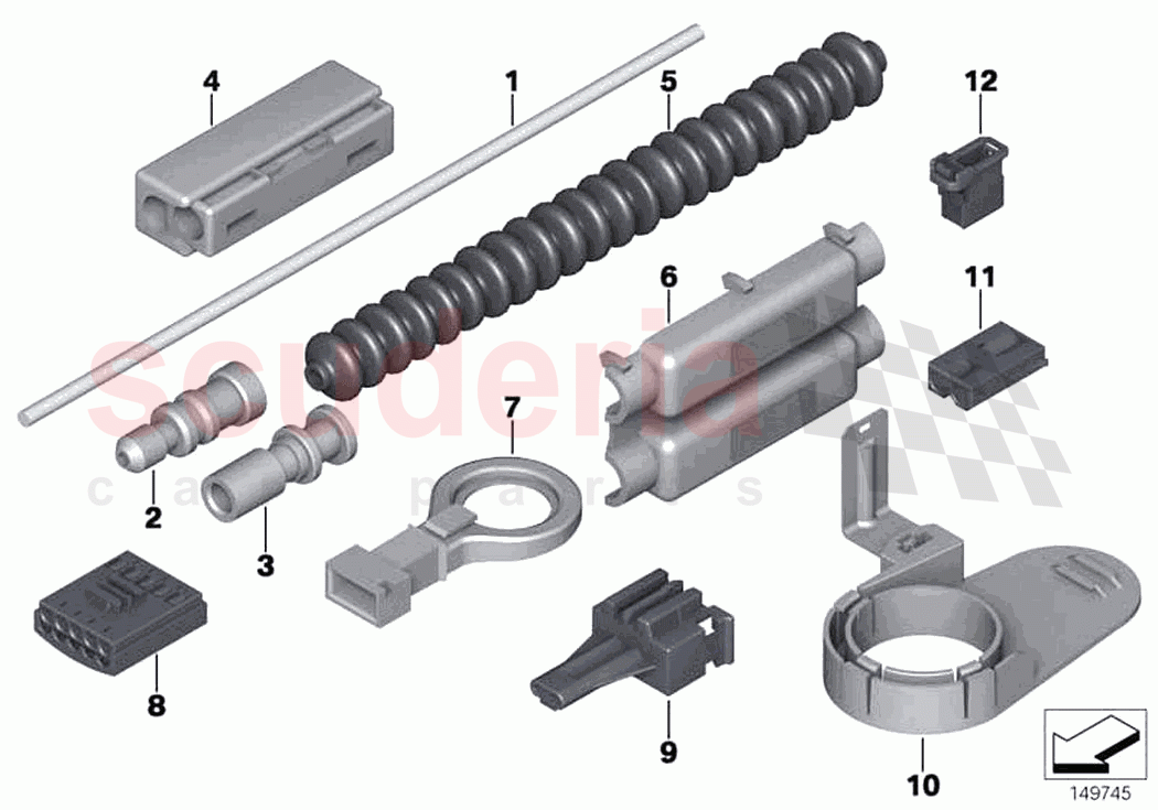 Repair parts optical fibre cable of Rolls Royce Rolls Royce Ghost RR4(2017-2019)