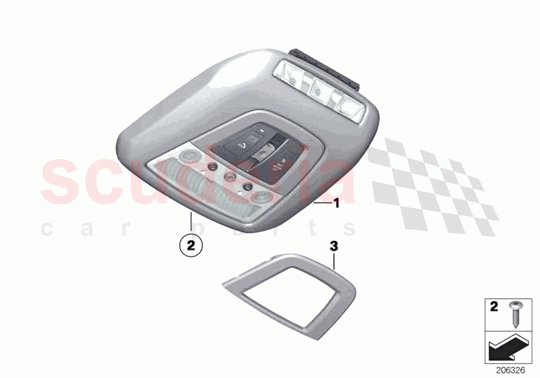 Switch unit roof of Rolls Royce Rolls Royce Ghost RR4(2017-2019)