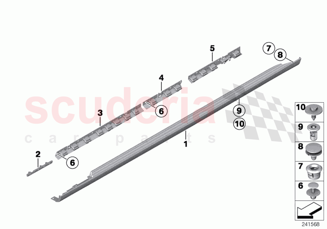 Cover door sill wheel arch of Rolls Royce Rolls Royce Ghost RR4(2017-2019)