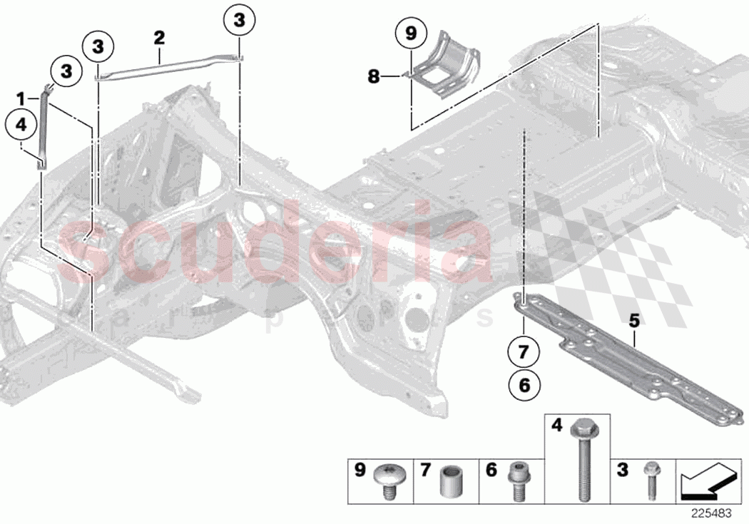 Reinforcement body of Rolls Royce Rolls Royce Ghost RR4(2017-2019)