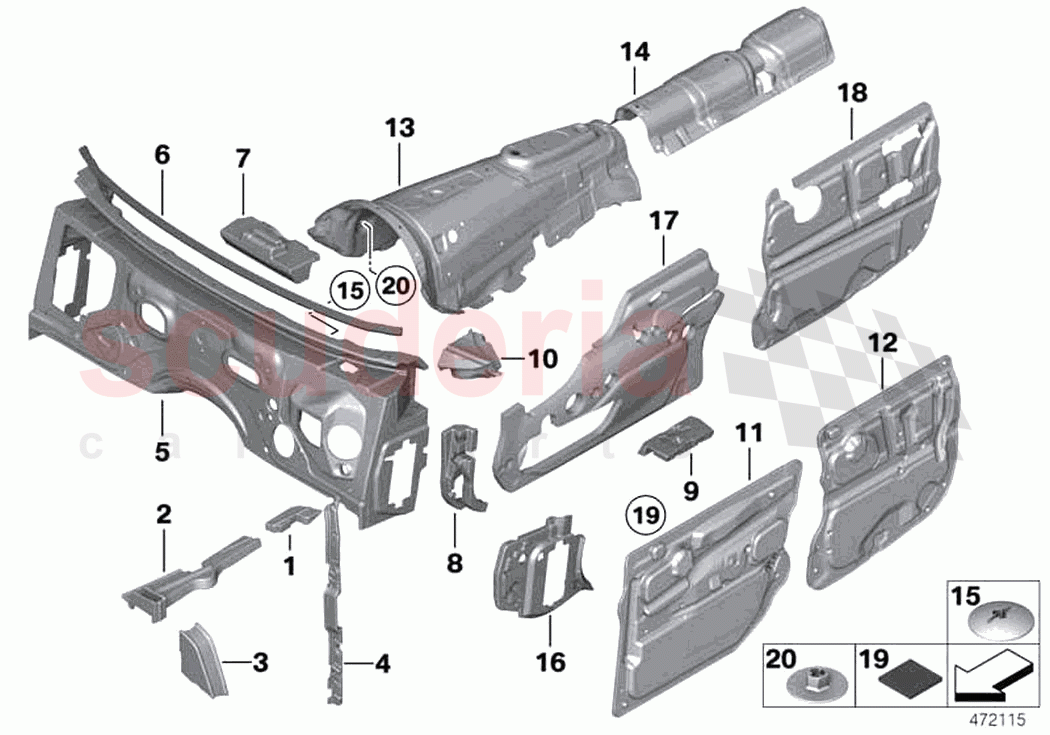 Sound insulation front II of Rolls Royce Rolls Royce Ghost RR4(2017-2019)