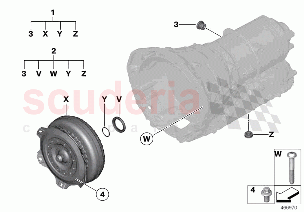 GA8HP95Z torque converter seal elements of Rolls Royce Rolls Royce Phantom Extended RR12(2017-2023)