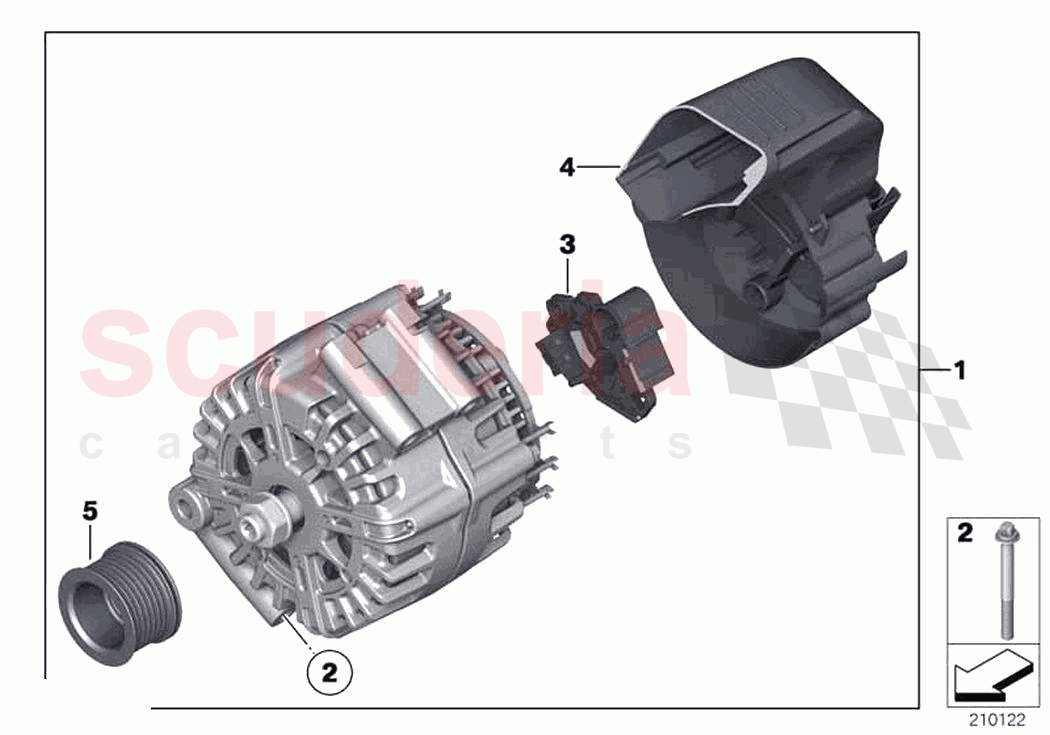 Alternator of Rolls Royce Rolls Royce Phantom Extended RR12(2017-2023)