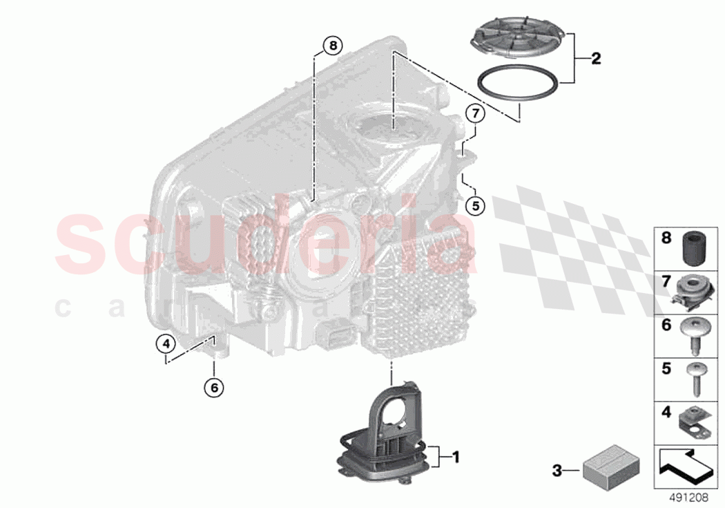 Single components for headlight of Rolls Royce Rolls Royce Phantom Extended RR12(2017-2023)