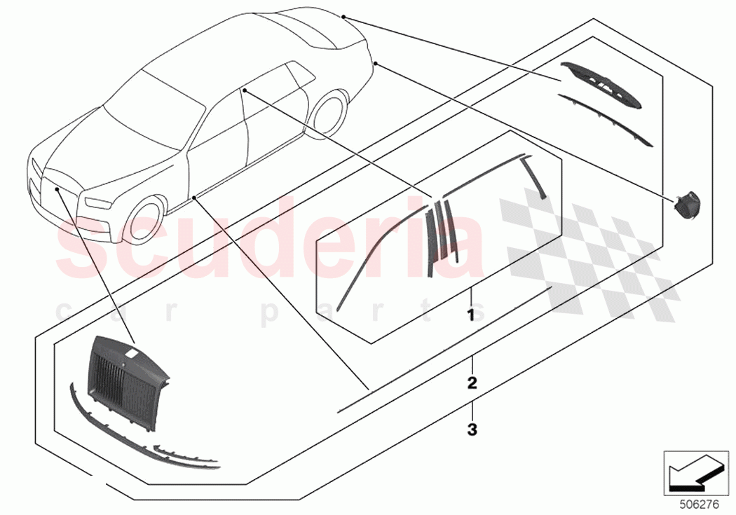 Black Pack Retrofit of Rolls Royce Rolls Royce Phantom Extended RR12(2017-2023)