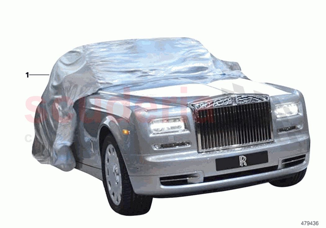 Car cover revealing purpose of Rolls Royce Rolls Royce Phantom Extended RR12(2017-2023)