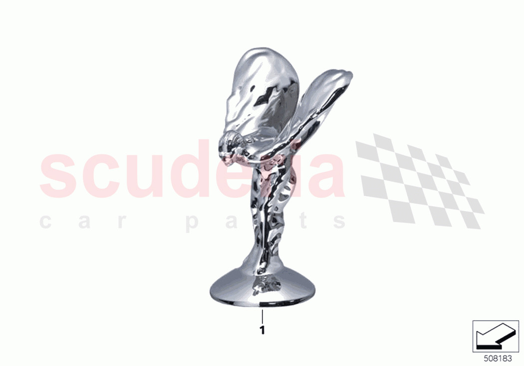 Retrofit Spirit of Ecstasy of Rolls Royce Rolls Royce Phantom Extended RR12(2017-2023)