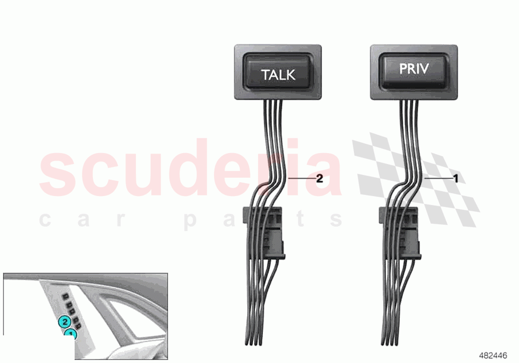 Switch partition wall of Rolls Royce Rolls Royce Phantom Extended RR12(2017-2023)