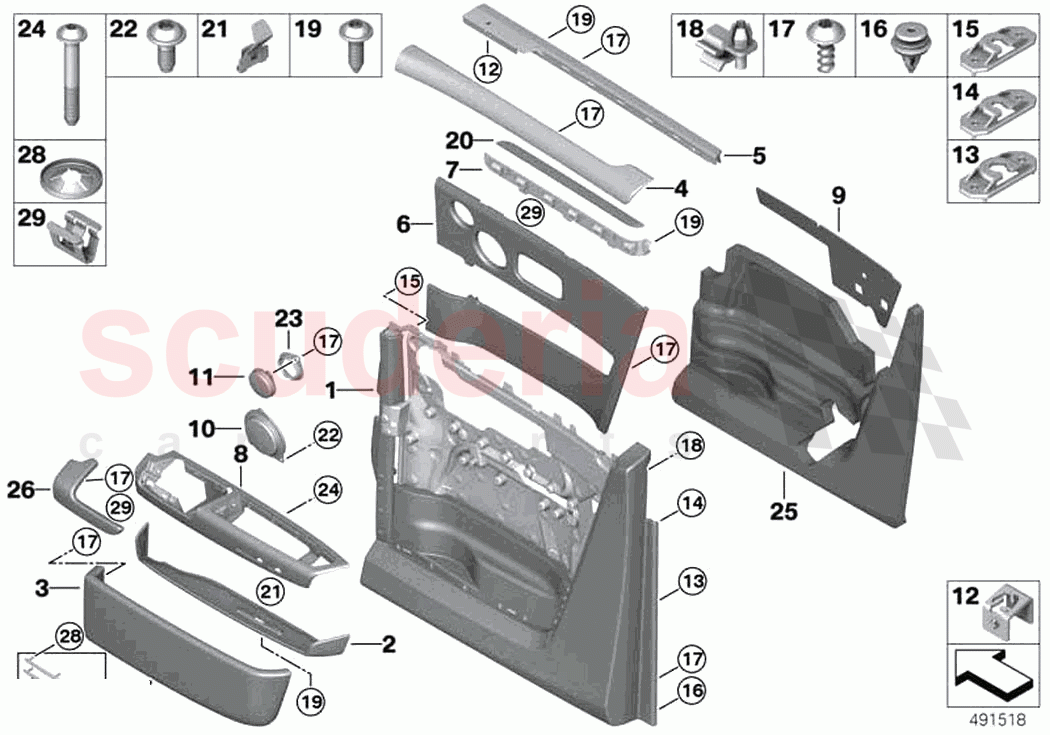 Door trim rear of Rolls Royce Rolls Royce Phantom Extended RR12(2017-2023)