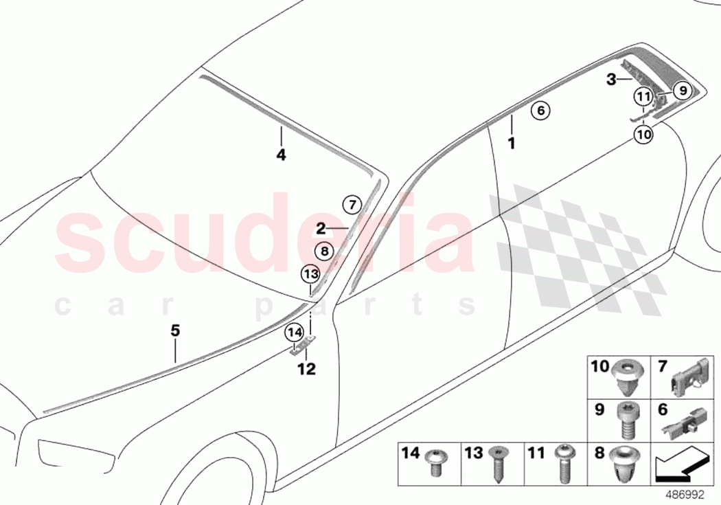 exterior trim grille of Rolls Royce Rolls Royce Phantom Extended RR12(2017-2023)