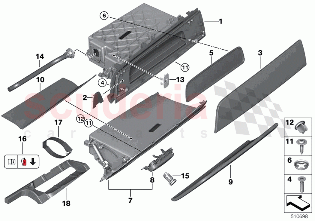 Glove box of Rolls Royce Rolls Royce Phantom Extended RR12(2017-2023)