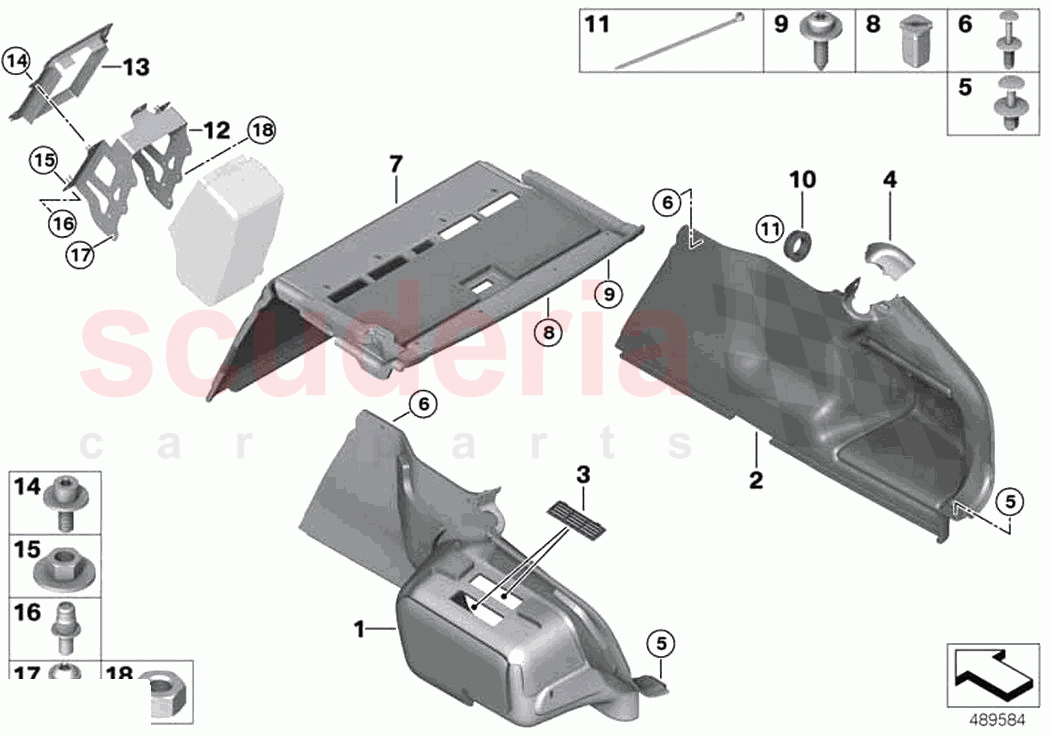 Trunk trim panel of Rolls Royce Rolls Royce Phantom Extended RR12(2017-2023)