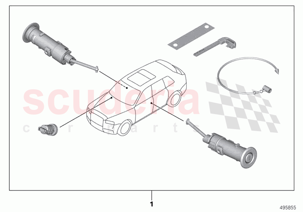 Simultaneous locking key of Rolls Royce Rolls Royce Phantom RR11(2017-2023)