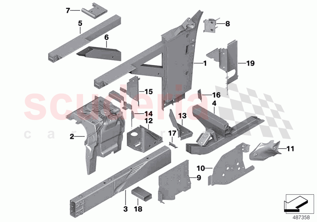 Wheelhouse engine support of Rolls Royce Rolls Royce Phantom RR11(2017-2023)