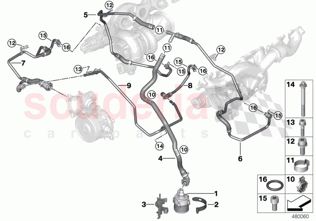 Cooling system exhaust turbocharger of Rolls Royce Rolls Royce Phantom RR11(2017-2023)